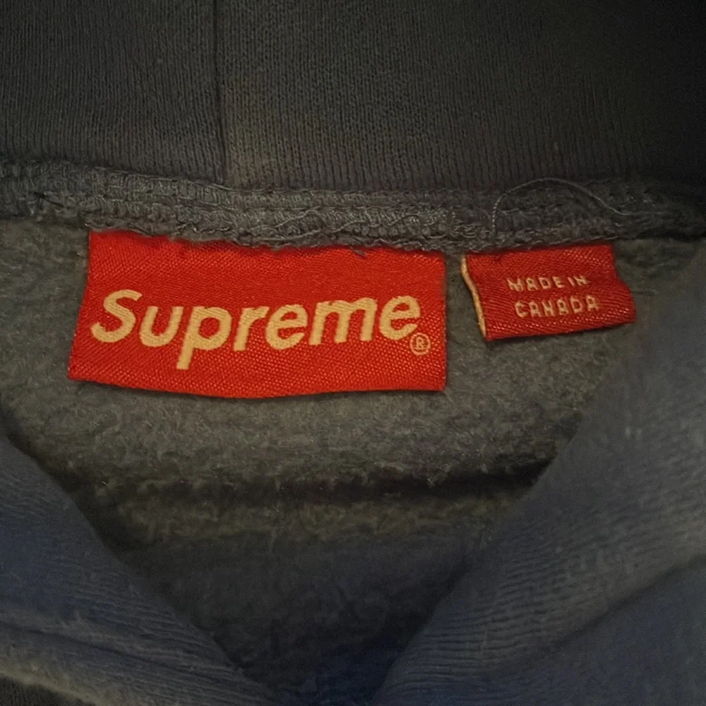 Supreme SS17 full stripe blue/yellow hoodie. - Picture 2 of 6
